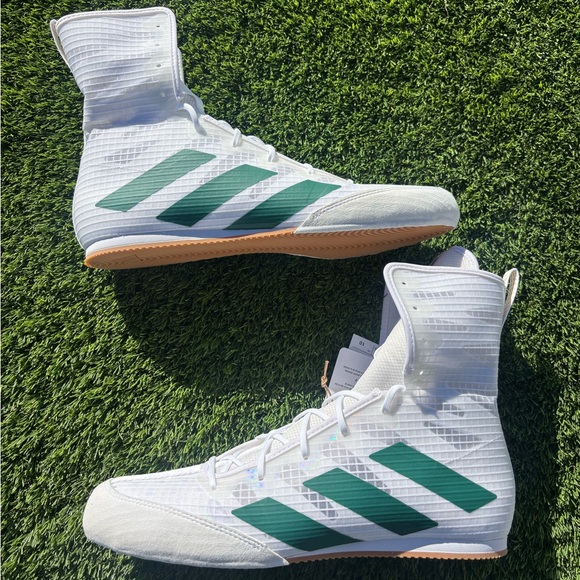 Adidas Box Hog 4 “White Collegiate Green” Boxing Shoes Size 10.5 main image 6